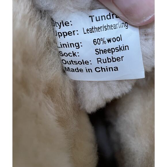 Cloud Nine Chestnut Brown Sheepskin Tundra Boots Womens 8 NIB NEW Box Lace UP - Picture 12 of 16